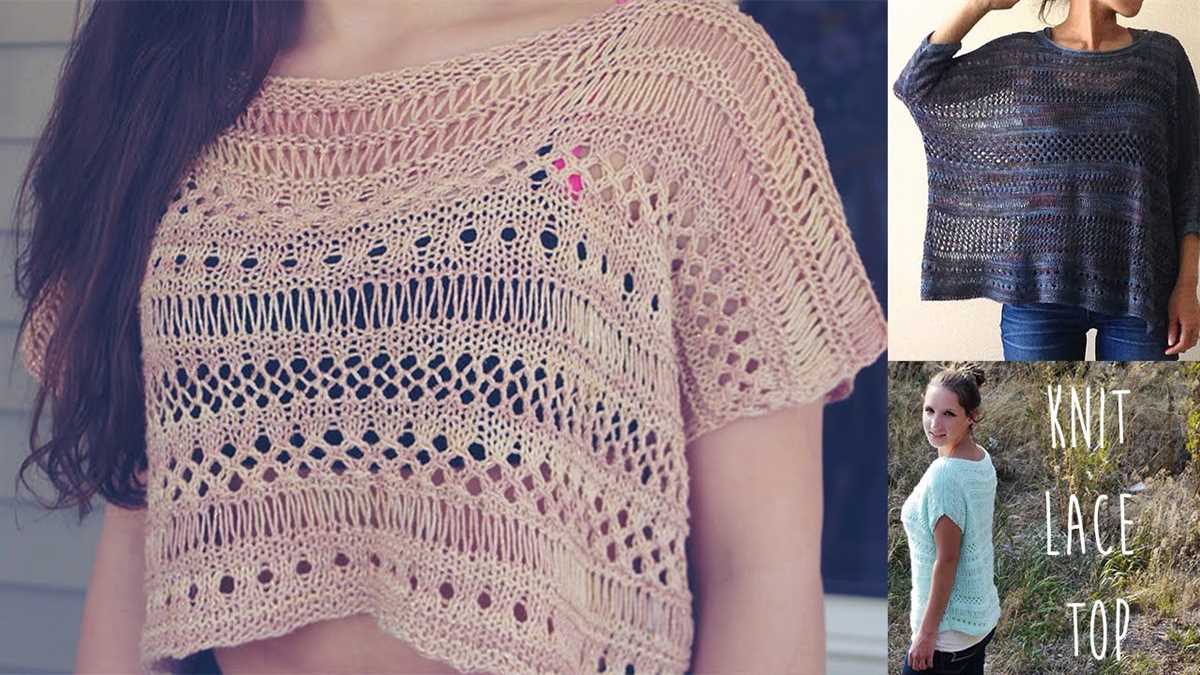 Mesh knit top pattern