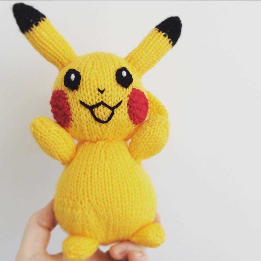 Pikachu knitting pattern