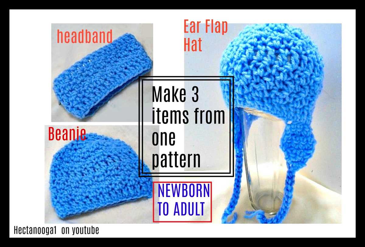 Machine knit earflap hat pattern