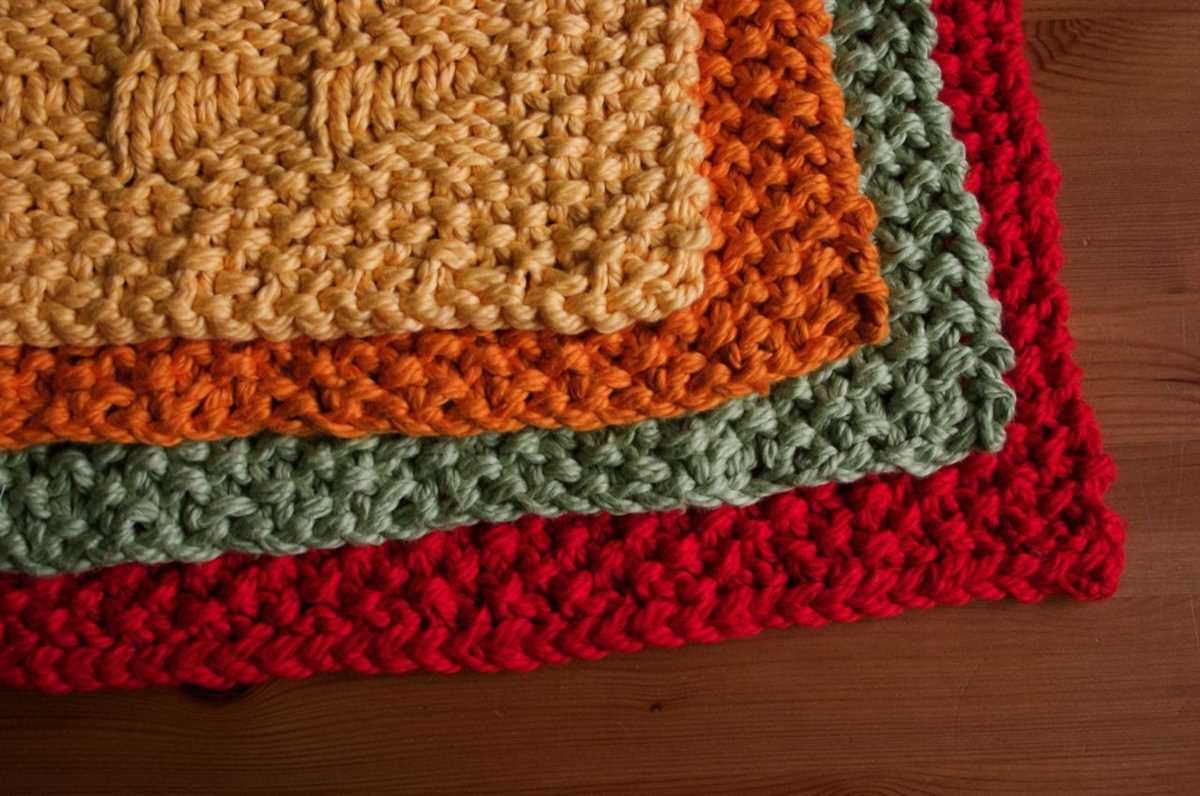 Knitted placemat patterns free