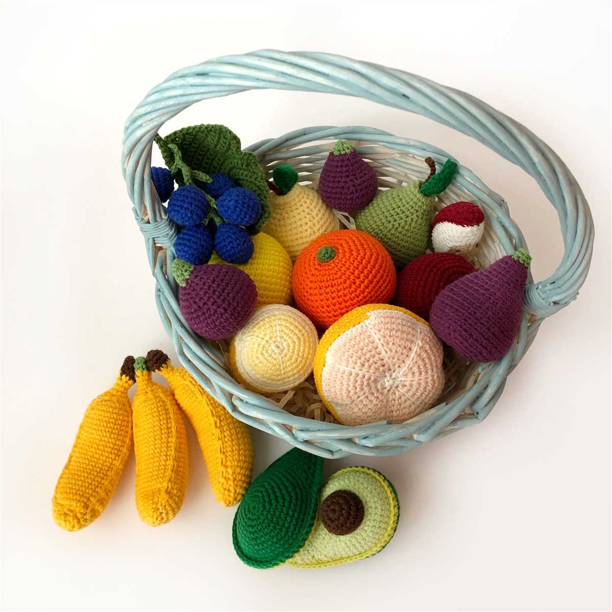 Knitting patterns for fruit and vegetables