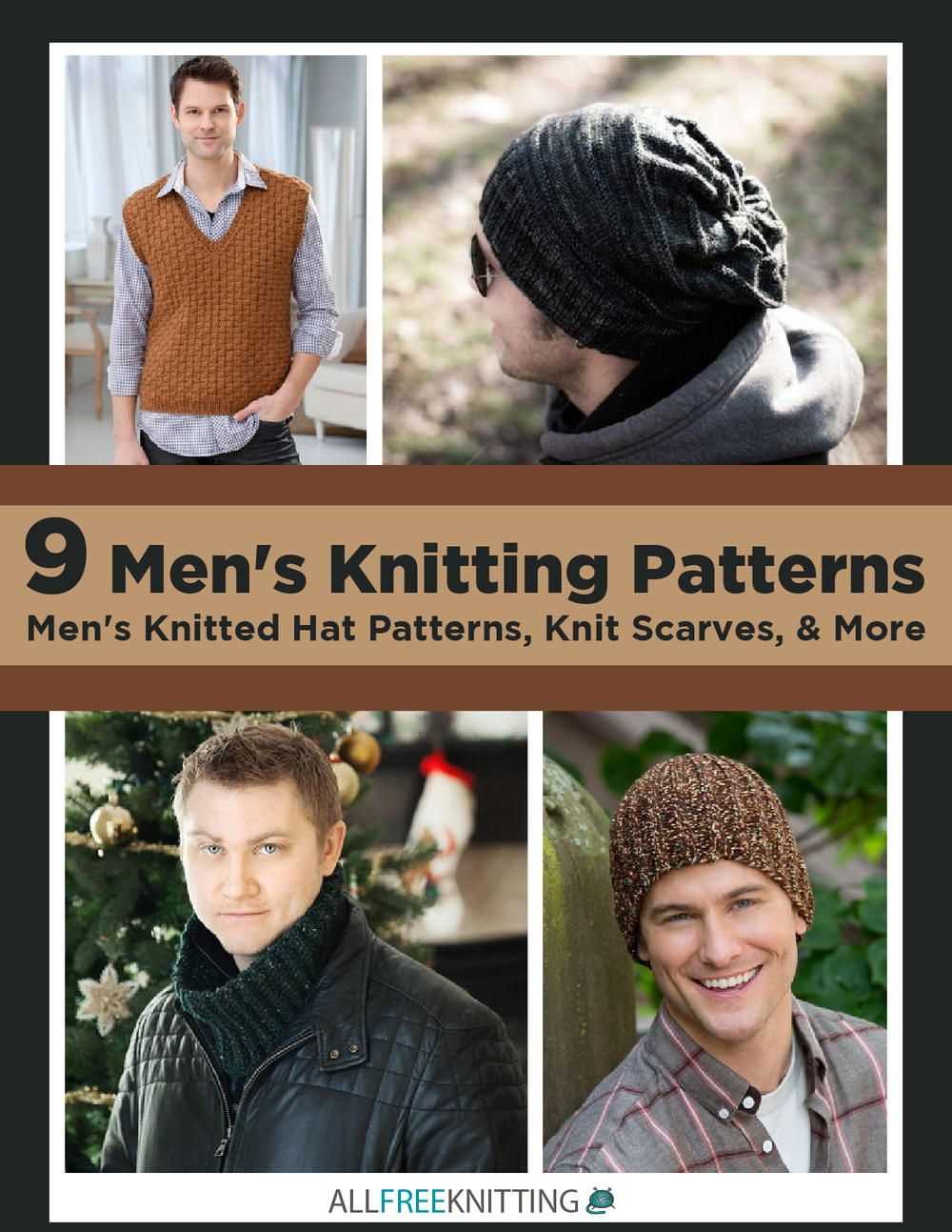 Free easy knitting patterns mens scarf