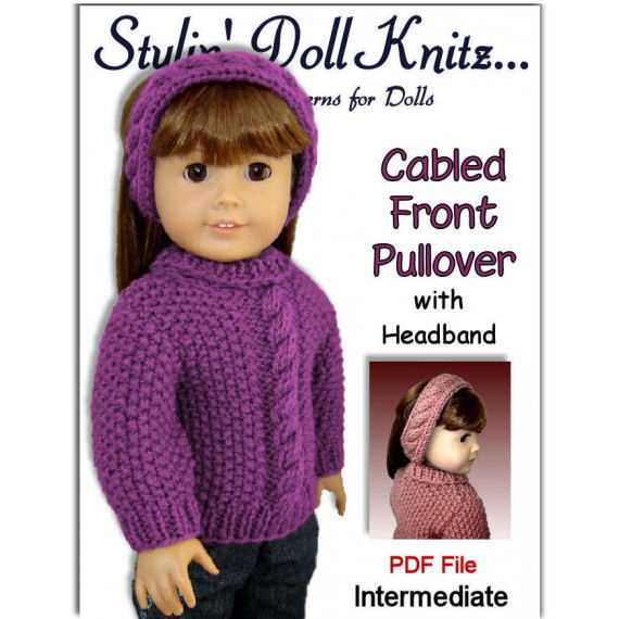Free knit hat pattern for 18 inch doll