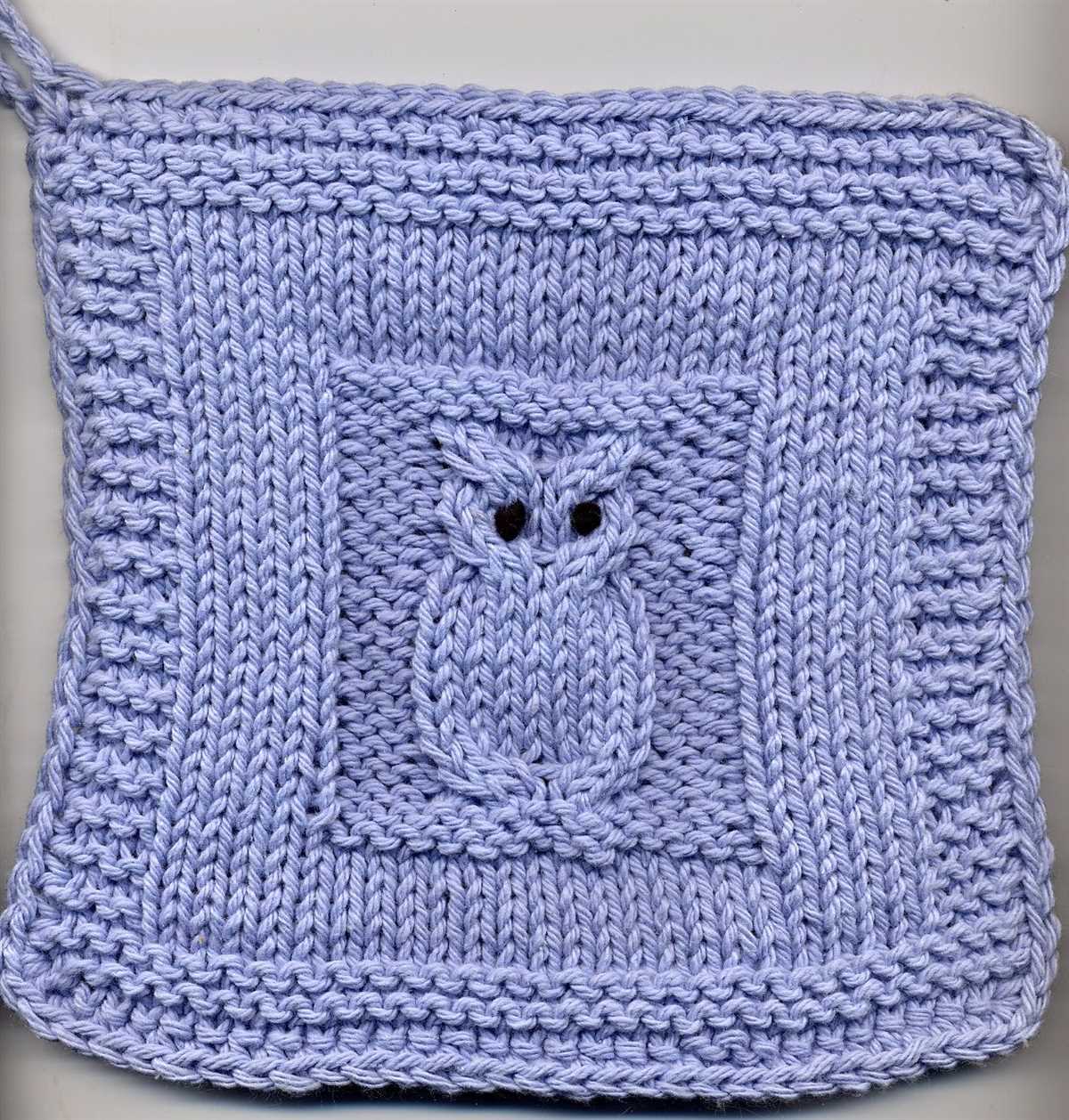Pot holder knit pattern