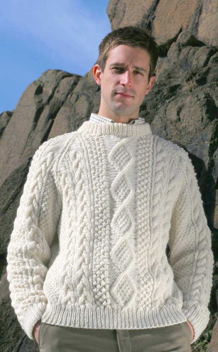 Mens aran sweaters knitting patterns