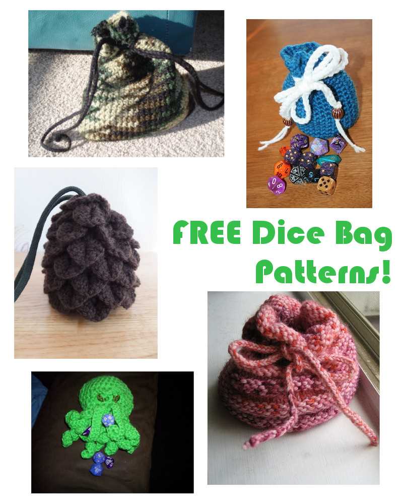 Drawstring bag knitting pattern free