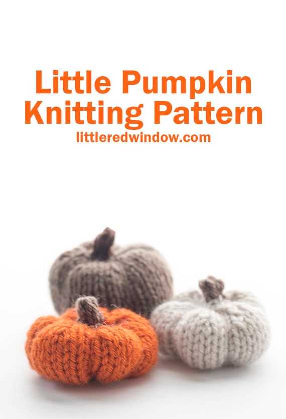 Knit a pumpkin pattern