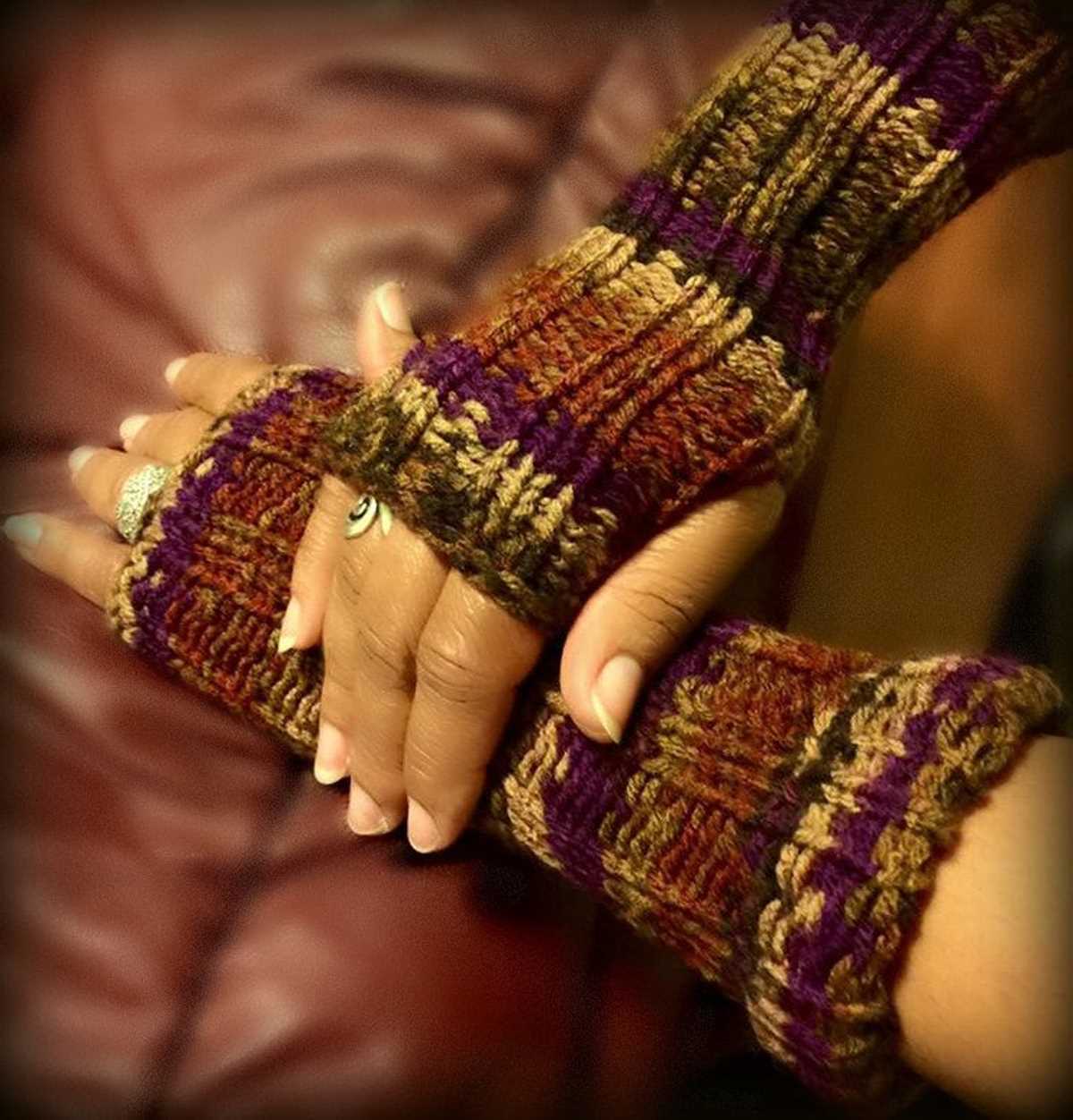 Knitting pattern for mens fingerless mittens