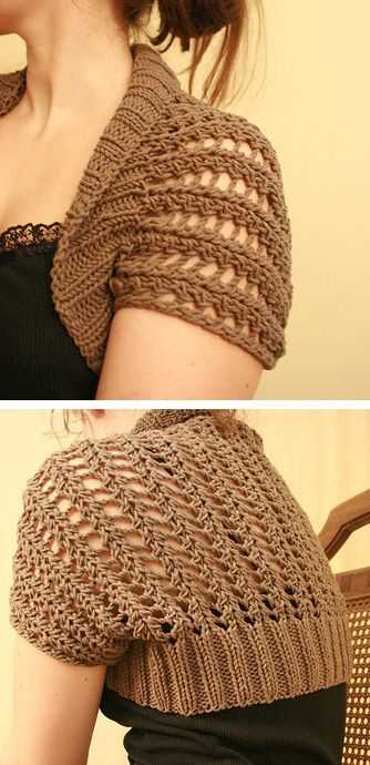 Knit shrug pattern easy