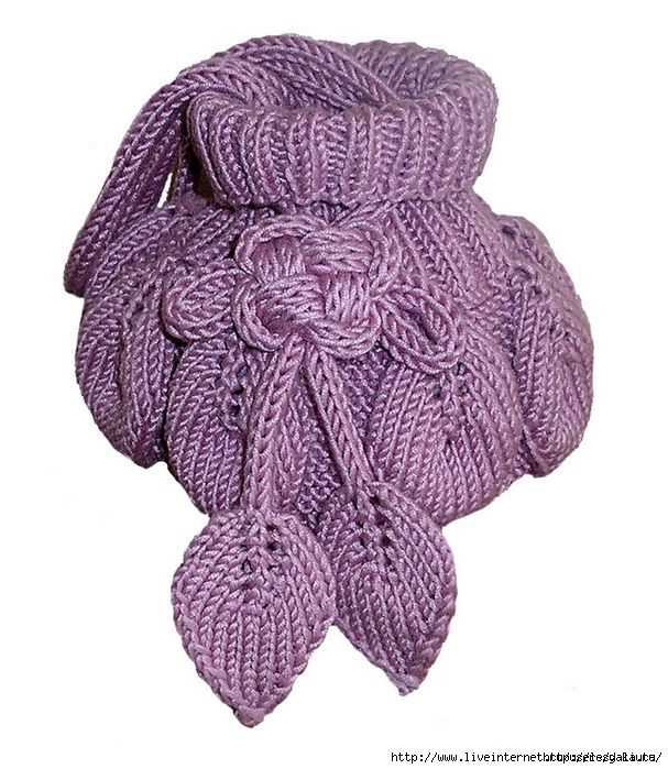 Knitted evening bag pattern