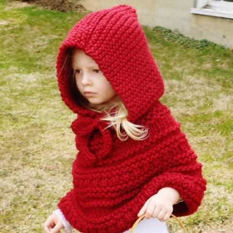Children's hooded scarf knitting pattern