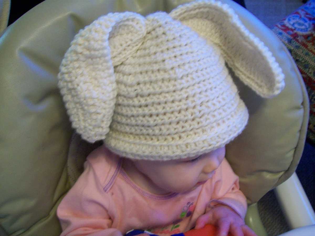 Bunny ears hat knitting pattern free