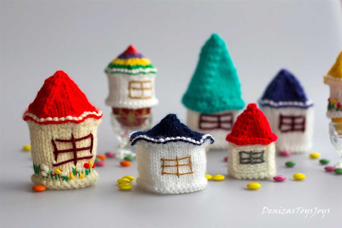 Knitted house pattern