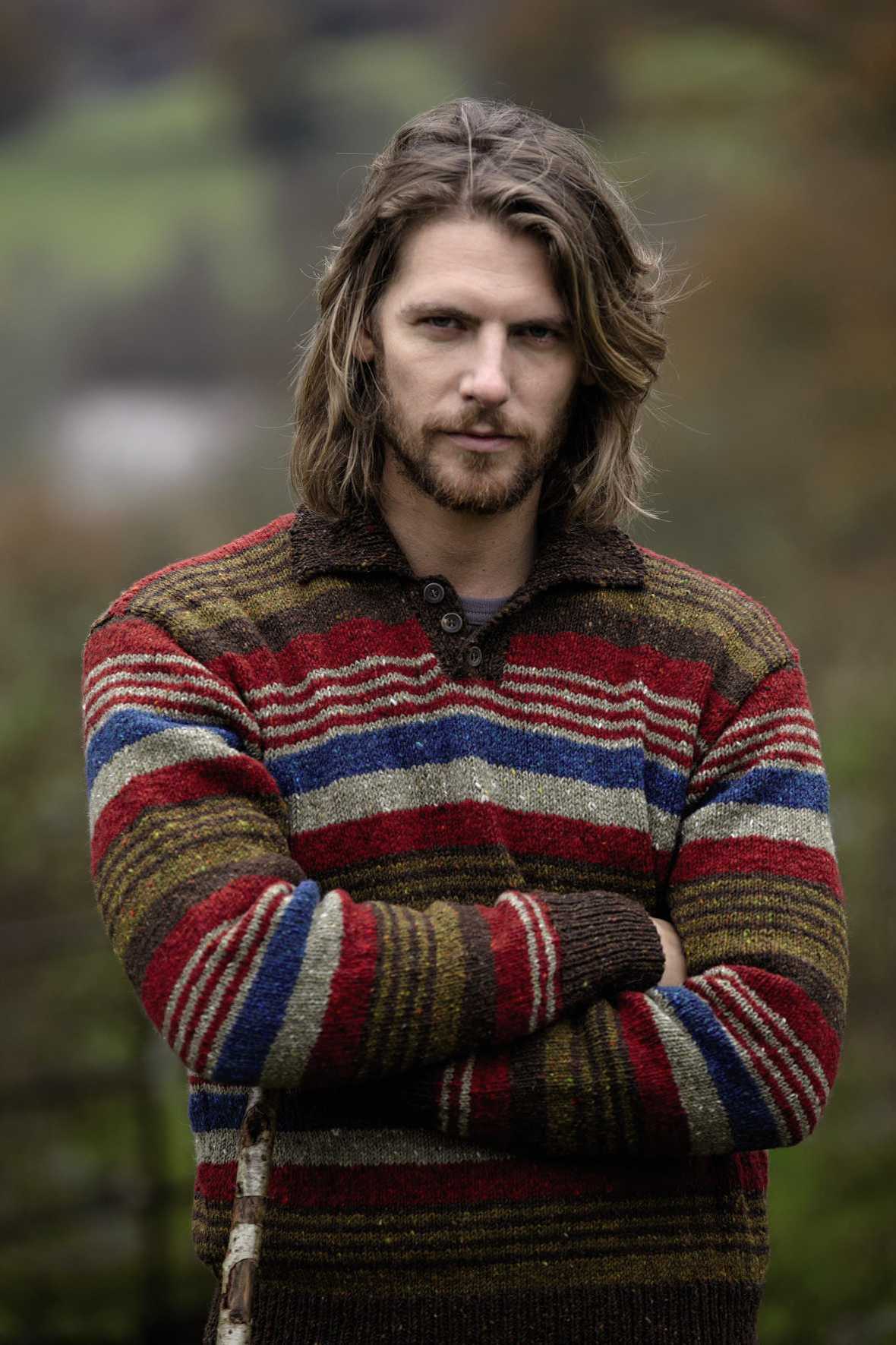 Mens striped jumper knitting pattern