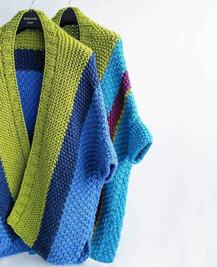 Ruana wrap knitting pattern