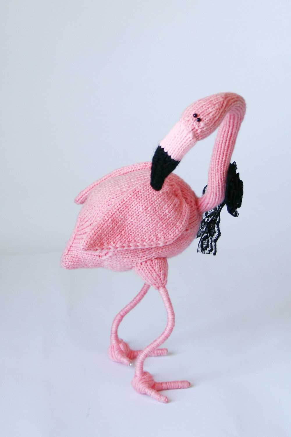 Free flamingo knitting pattern
