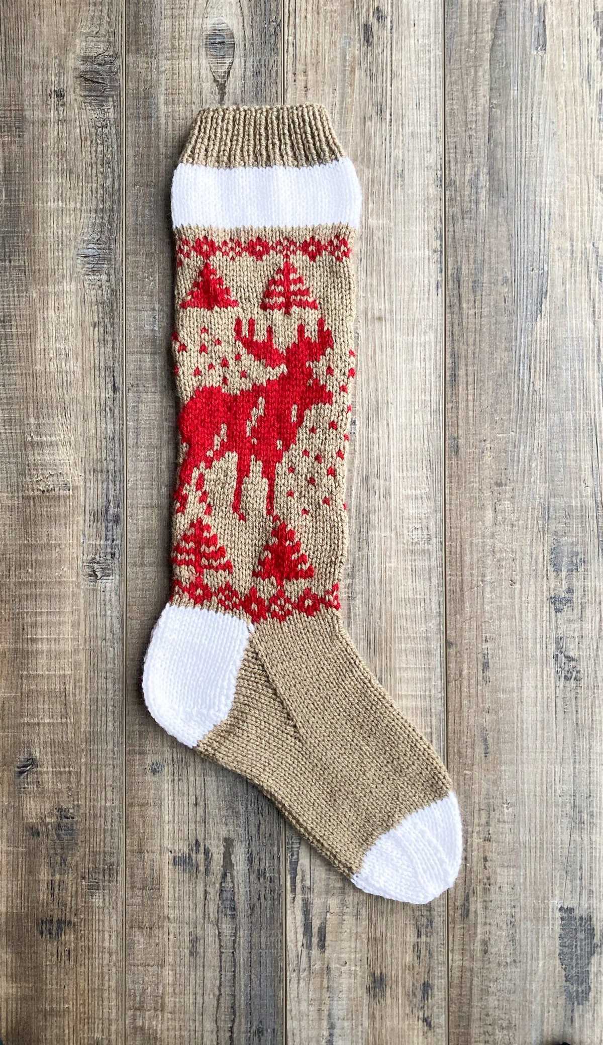 Knit o graf christmas stocking pattern