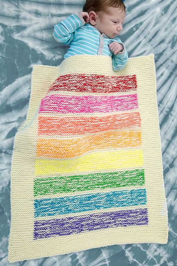 Knit baby blanket pattern easy free