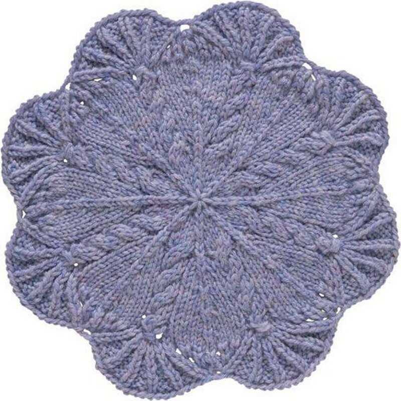Circular knit dishcloth pattern