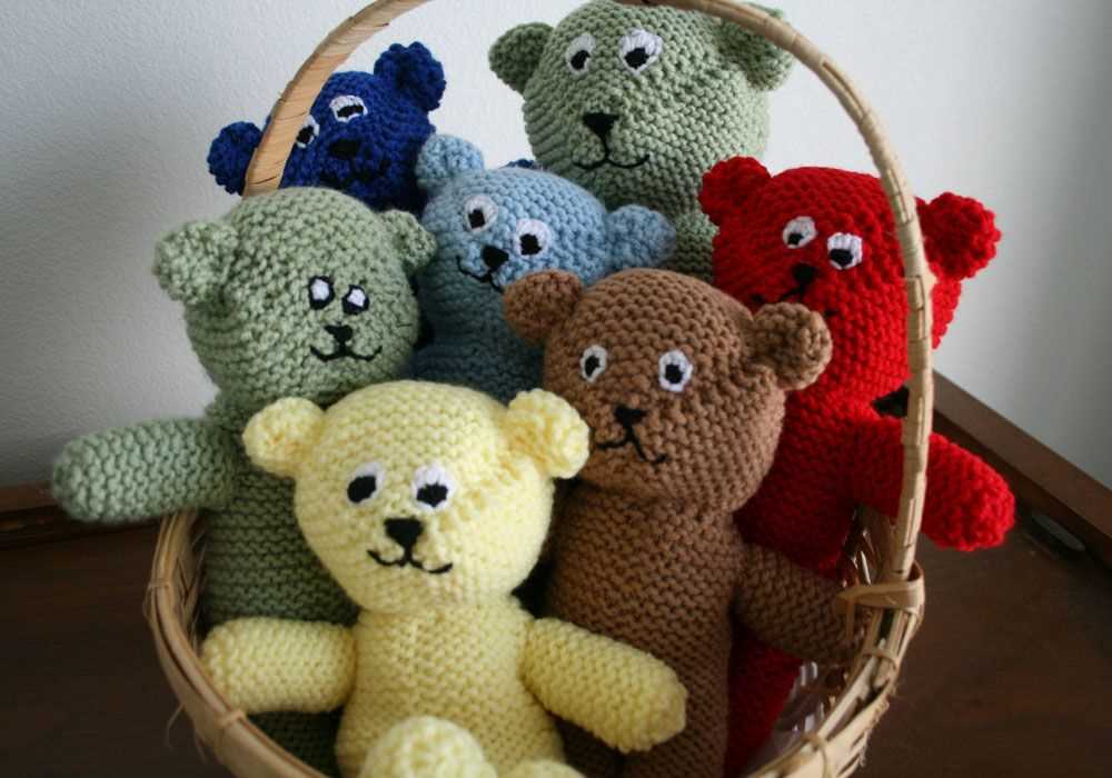 Simple teddy bear knitting pattern