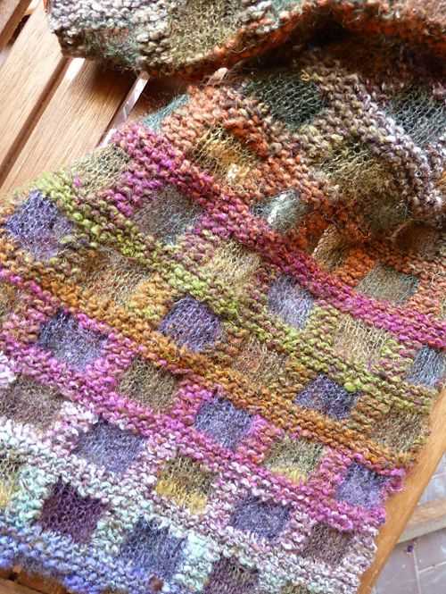 Creating a Striking Mosaic Scarf with This Unique Knitting Pattern Mosaic scarf knitting pattern