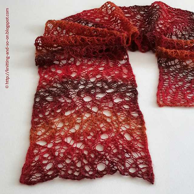 Free scarf pattern knitting