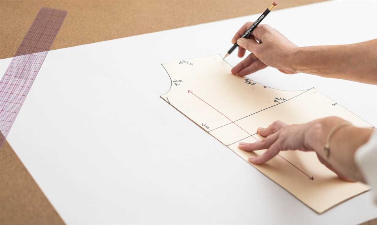 Pattern drafting for knit fabrics