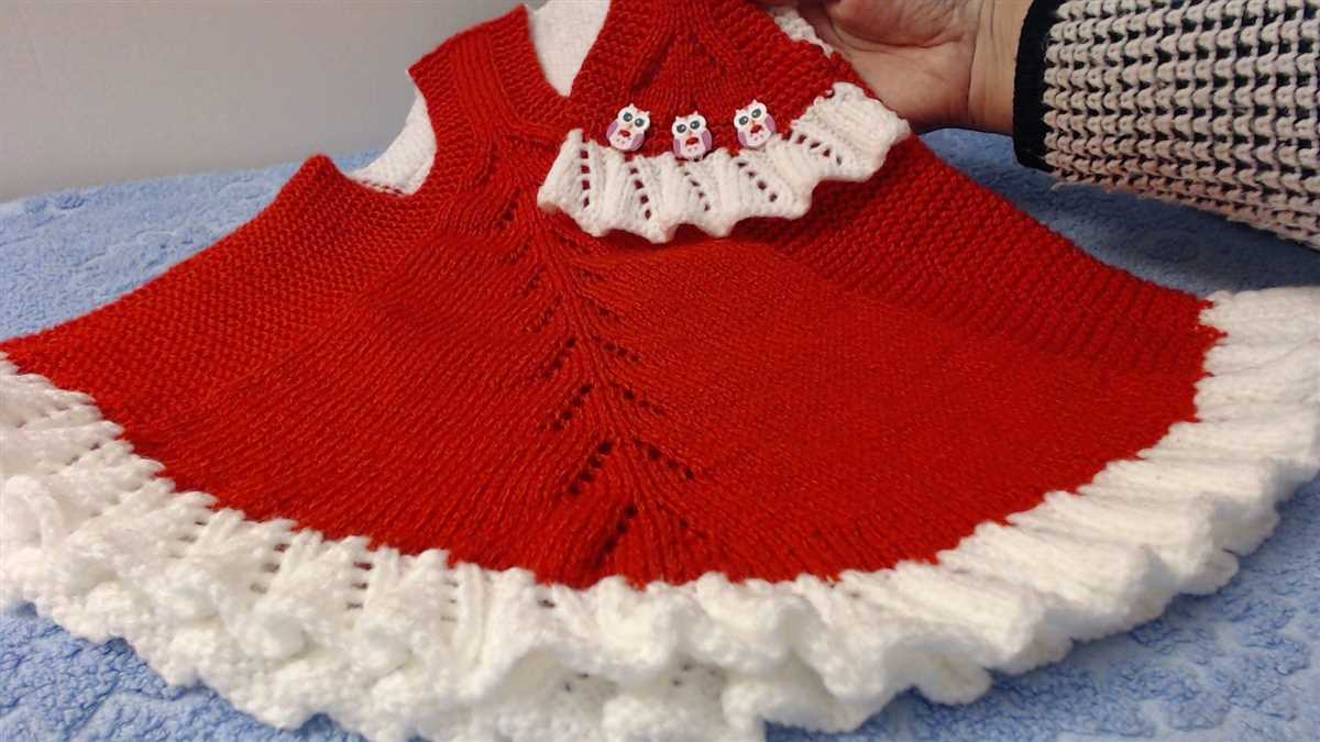 Christmas dress knitting pattern