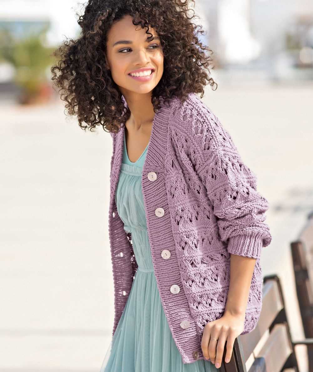Knitted pattern cardigan