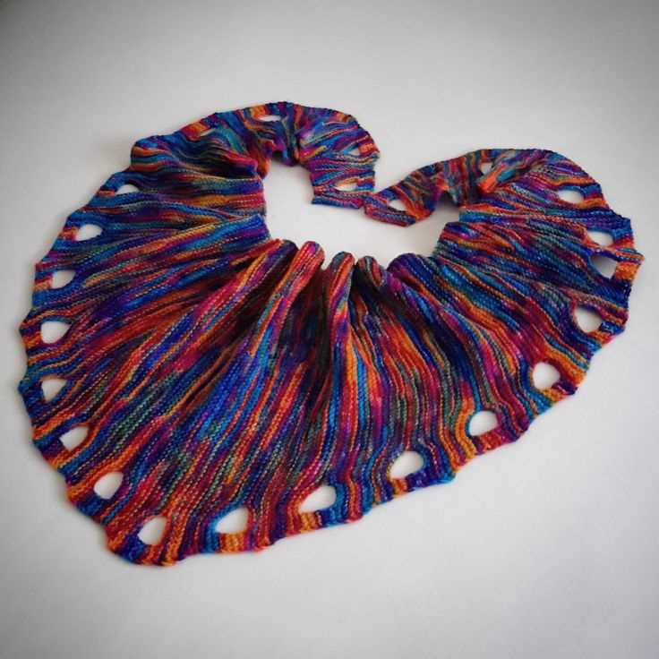Spring scarf knitting pattern
