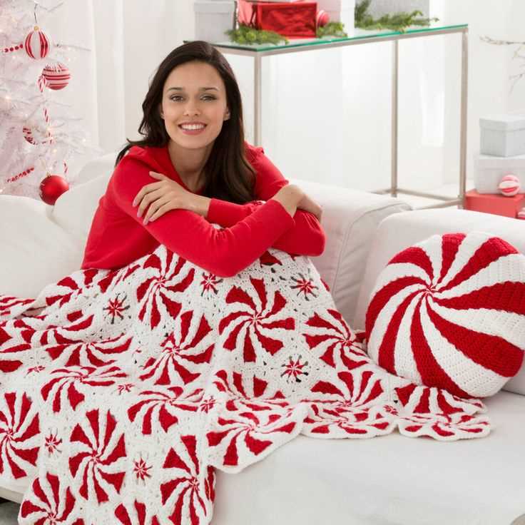 Free christmas blanket knitting patterns