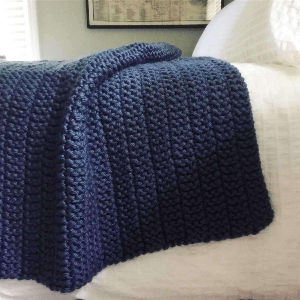 Pattern for a chunky knit blanket