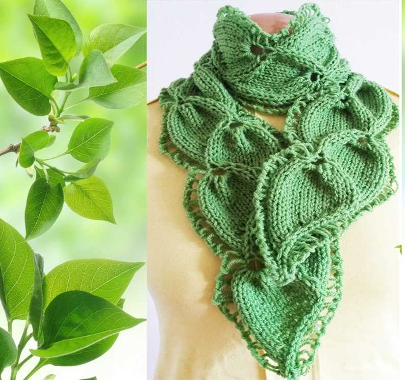 Yarn over knit two together scarf pattern