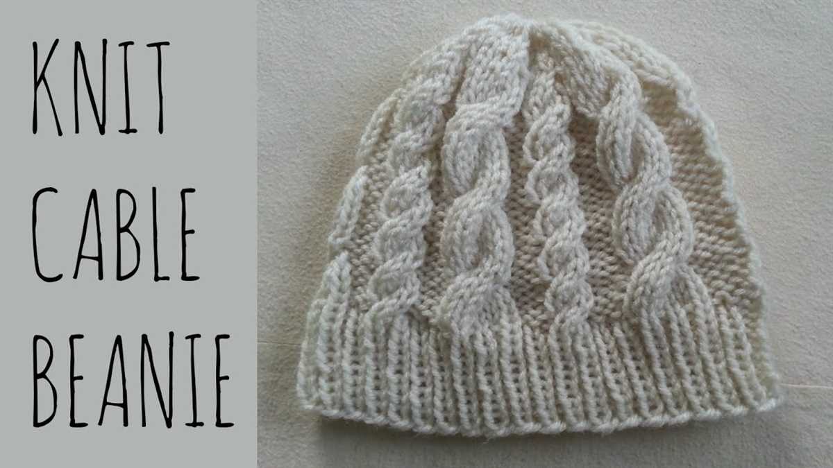 Knitting patterns for beanies with straight needles