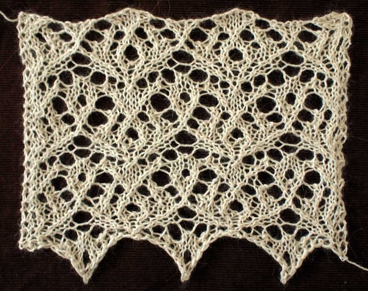 Knit lace pattern
