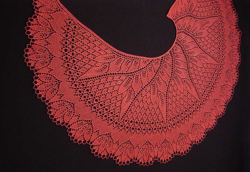 Neck shawl knitting pattern