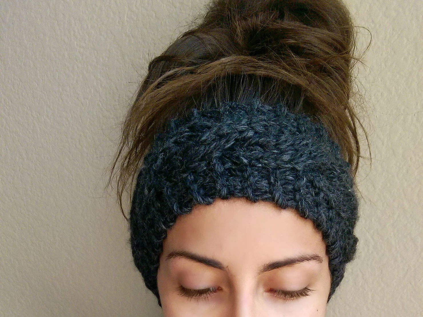 Super bulky knit headband pattern
