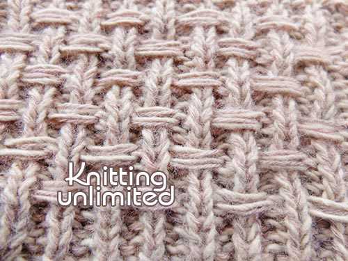 Broken rib stitch knitting pattern