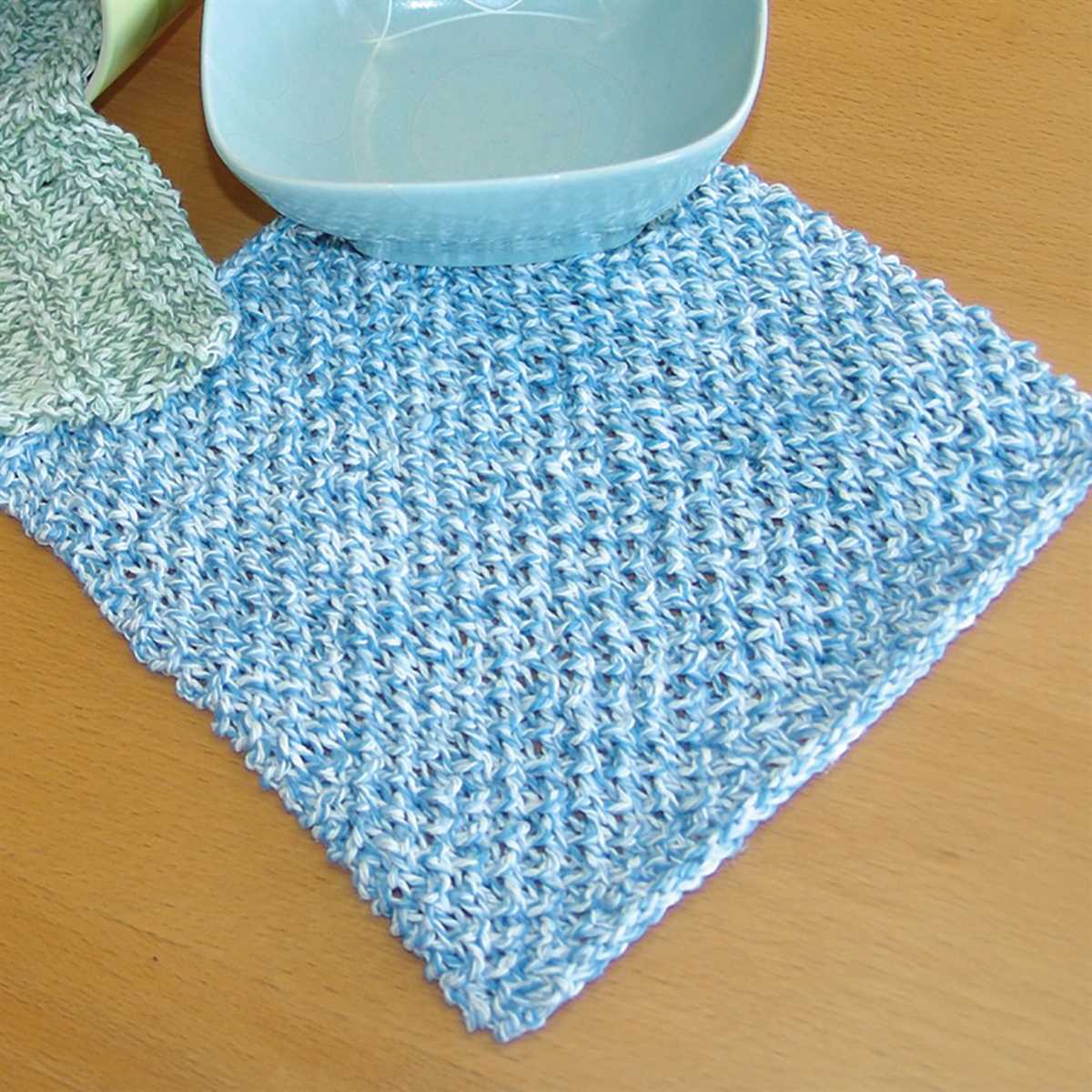 Lily sugar and cream dishcloth pattern knit