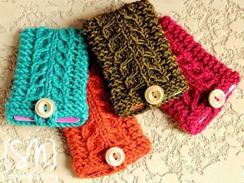 Knitted gift card holder pattern free