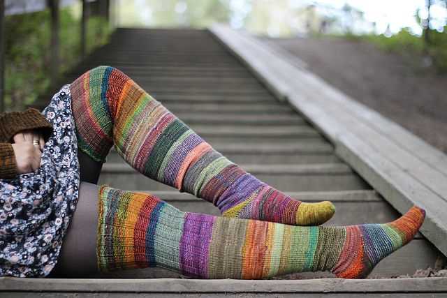 Thigh high socks knitting pattern free