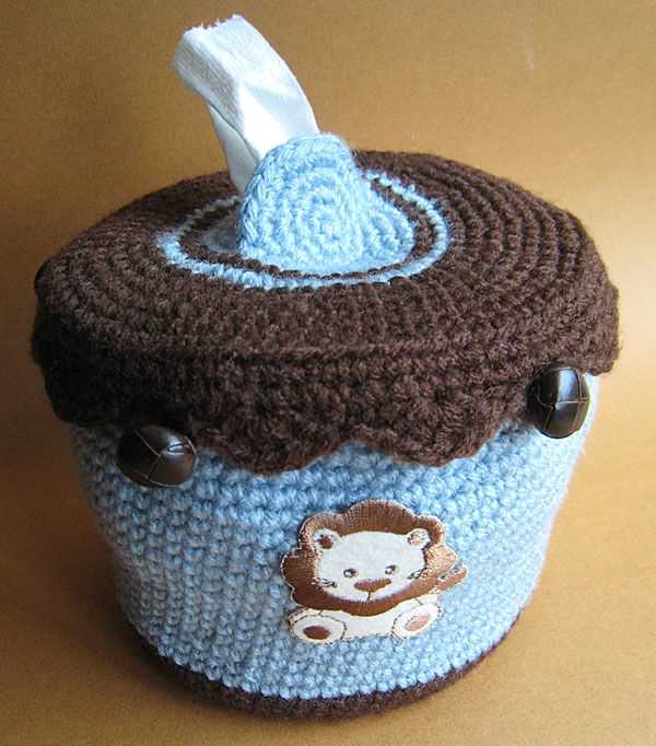 Knitted toilet roll cover pattern