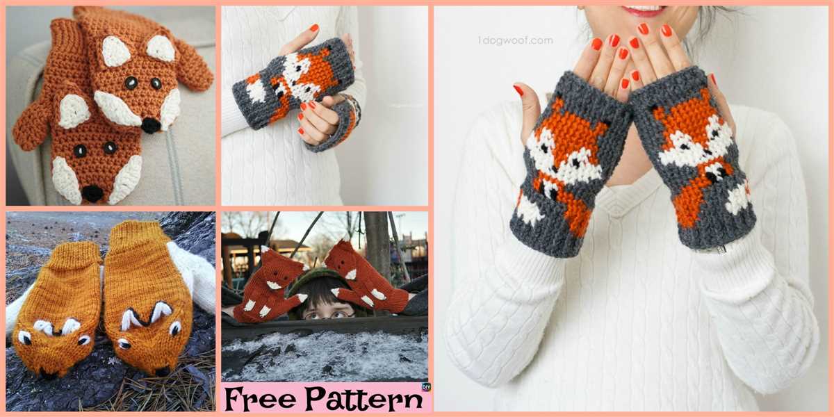 Unicorn mittens knitting pattern