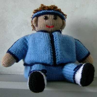 Knitted toilet roll cover pattern