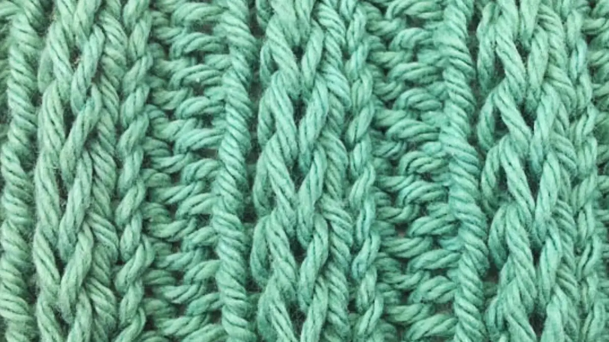 Broken rib knitting pattern