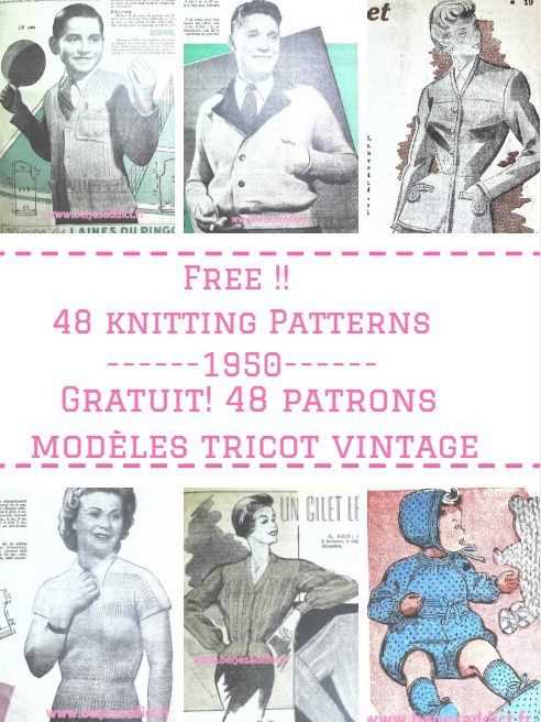 Free vintage knitting patterns