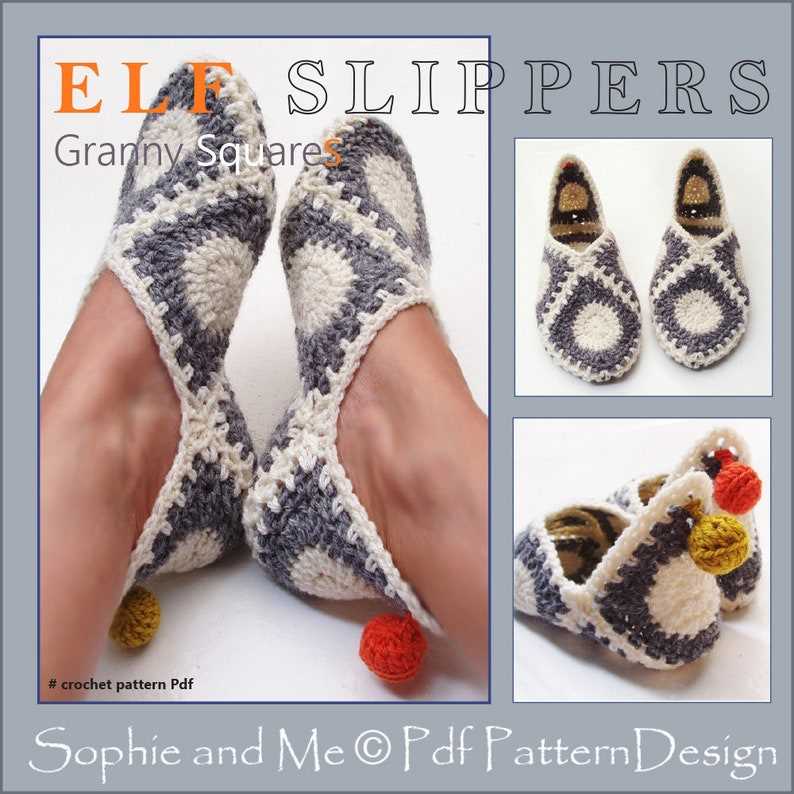 Knitted elf slippers free pattern