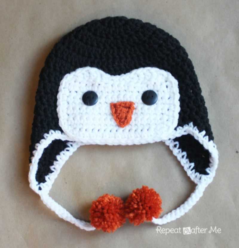 Penguin hat knitting pattern