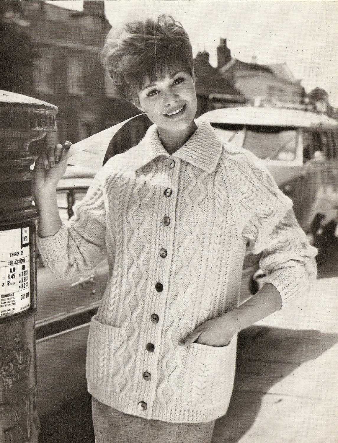 Etsy knitting patterns for ladies cardigans