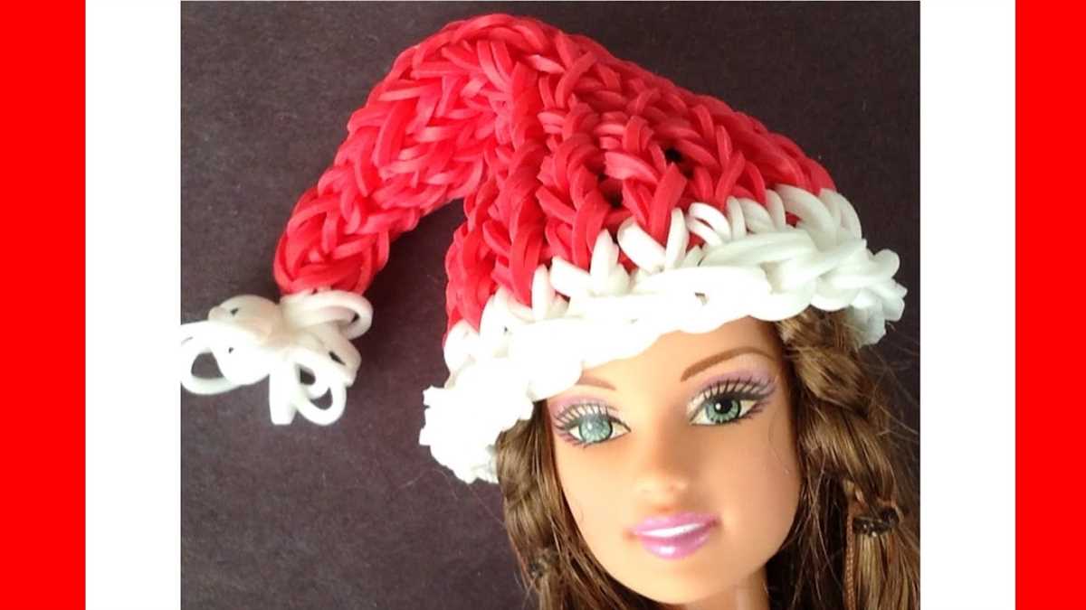 Loom knit santa hat pattern
